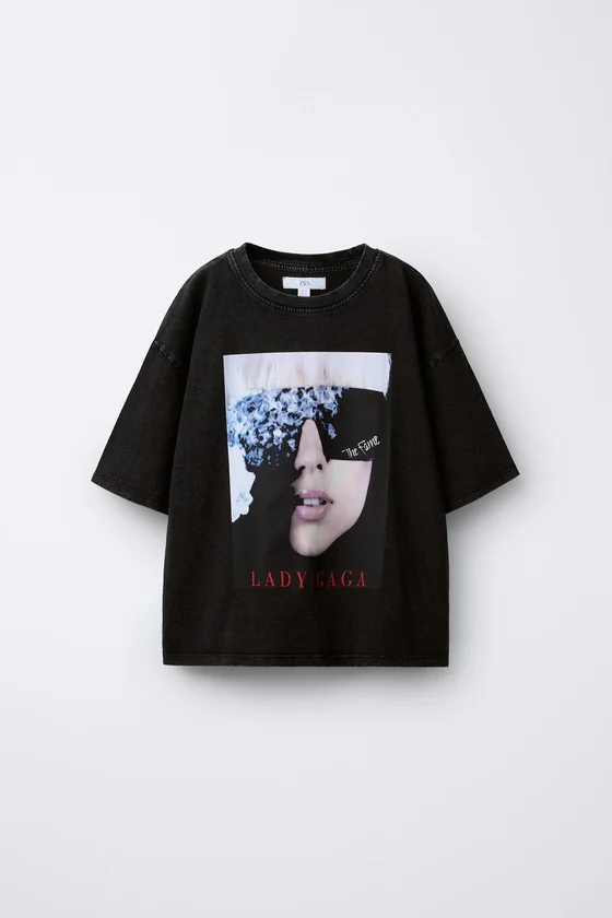 ФУТБОЛКА С ПРИНТОМ LADY GAGA ©