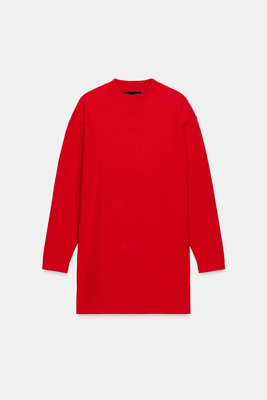 ДЛИННЫЙ СВИТЕР СО СПУЩЕННЫМИ ПЛЕЧАМИ