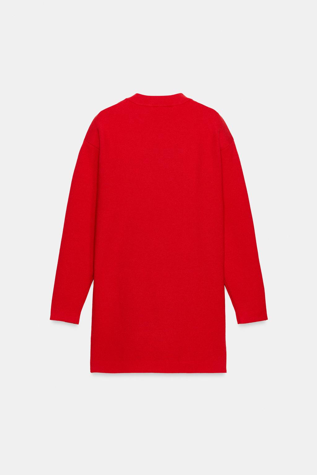 ДЛИННЫЙ СВИТЕР СО СПУЩЕННЫМИ ПЛЕЧАМИ