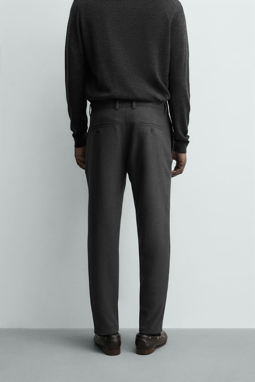 БРЮКИ ЧИНОС ИЗ КОМФОРТНОЙ РЕЛЬЕФНОЙ ТКАНИ