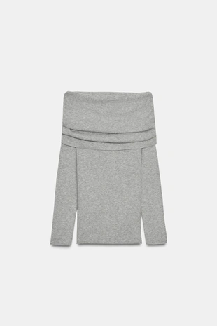 Свитер с открытыми плечами- Заказать в России