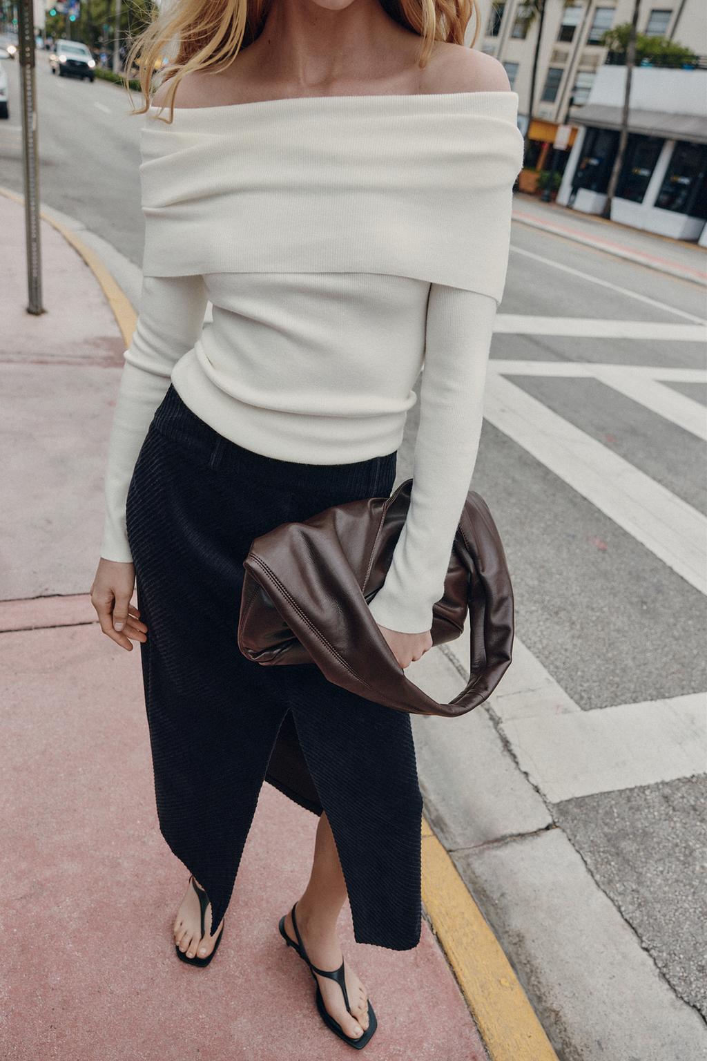 СВИТЕР С ОТКРЫТЫМИ ПЛЕЧАМИ