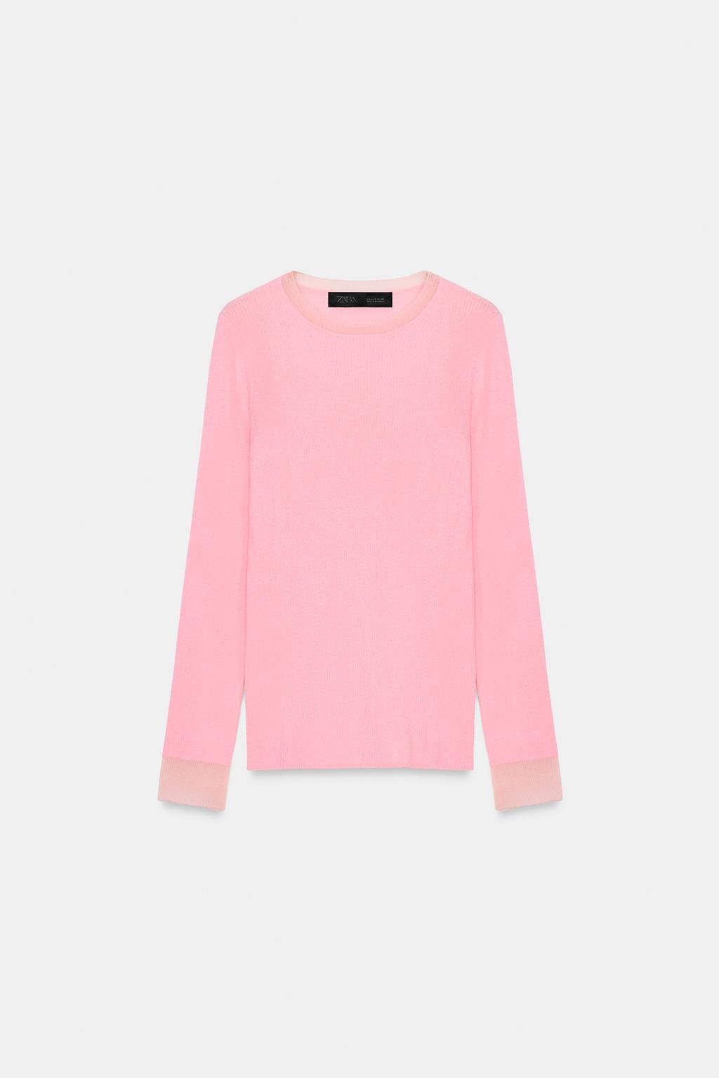 СВИТЕР ИЗ ТОНКОЙ СМЕСОВОЙ ШЕРСТИ