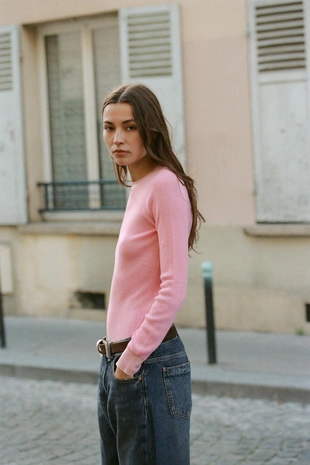 Свитер из тонкой смесовой шерсти- Заказать в России