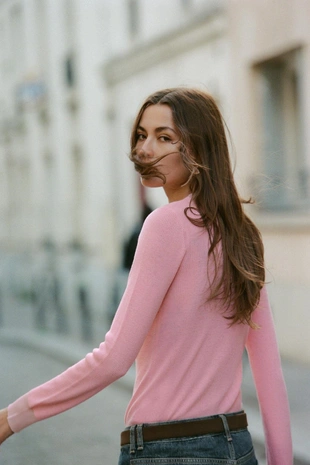 Свитер из тонкой смесовой шерсти- Заказать в России