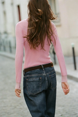 Свитер из тонкой смесовой шерсти- Заказать в России