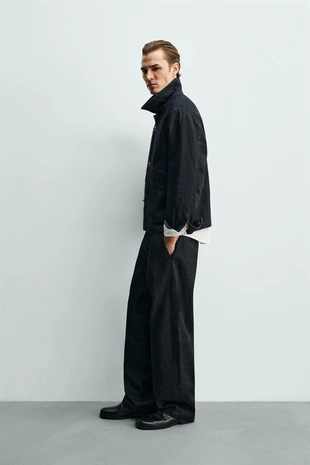 Джинсовая куртка с металлическими застежками- Заказать в России