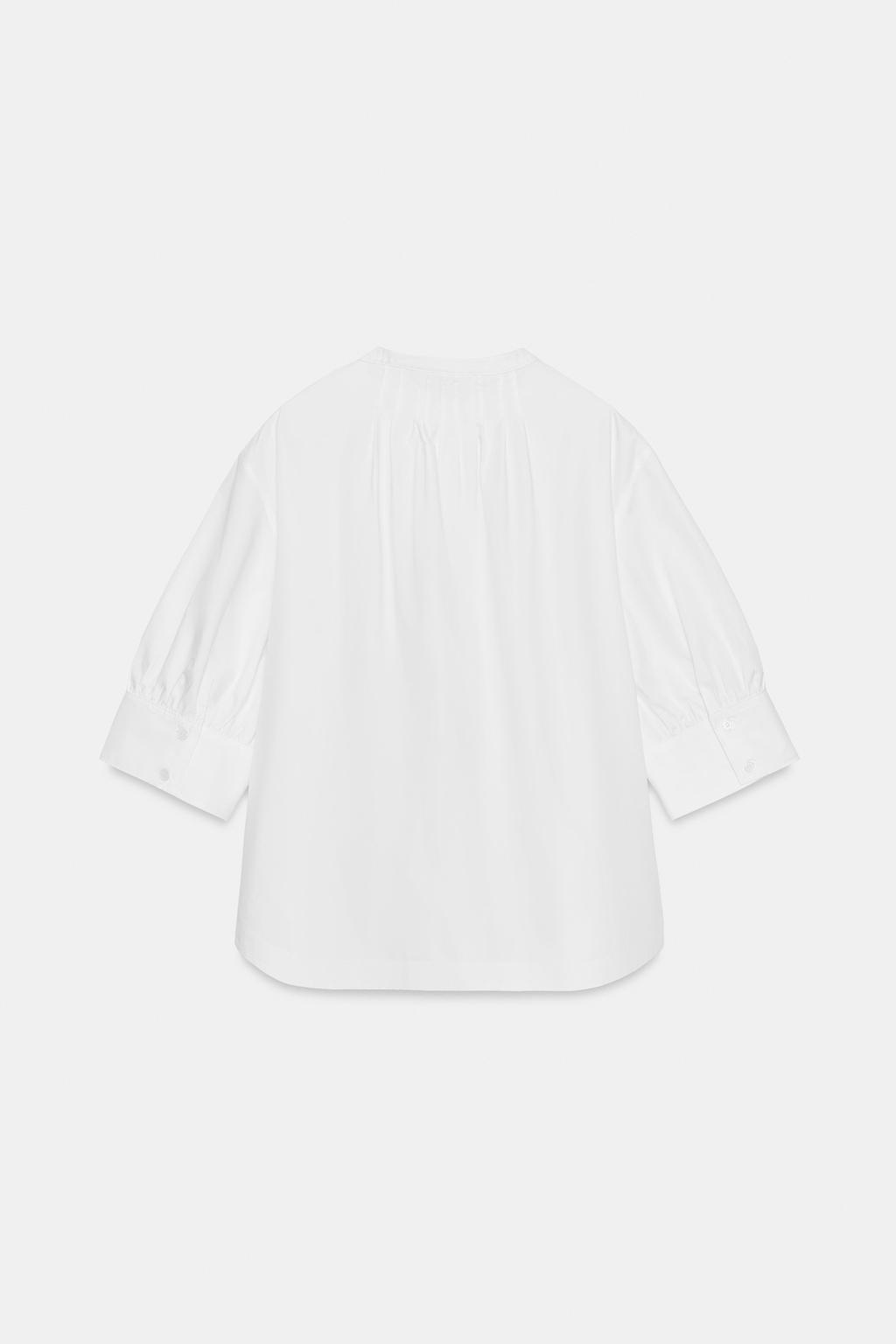 РУБАШКА С ОБЪЕМНЫМИ РУКАВАМИ ZW COLLECTION