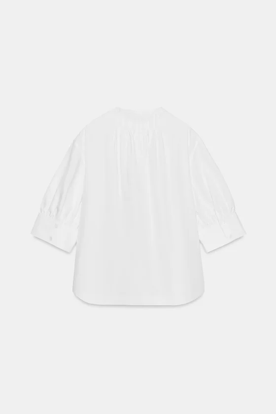 РУБАШКА С ОБЪЕМНЫМИ РУКАВАМИ коллекция Zara «ZW»