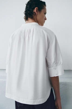 Рубашка с объемными рукавами ZW COLLECTION- Заказать в России