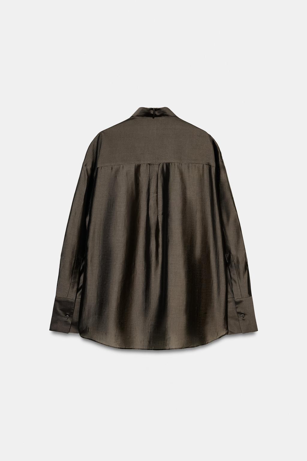 РУБАШКА С КАРМАНАМИ И ЗАВЯЗКАМИ — ZW COLLECTION