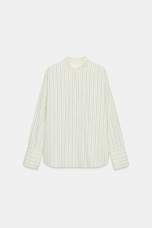 Рубашка в полоску с воротником-стойкой — ZW COLLECTION- Заказать в России