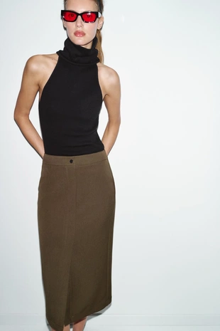 Юбка-карандаш миди- Заказать в России