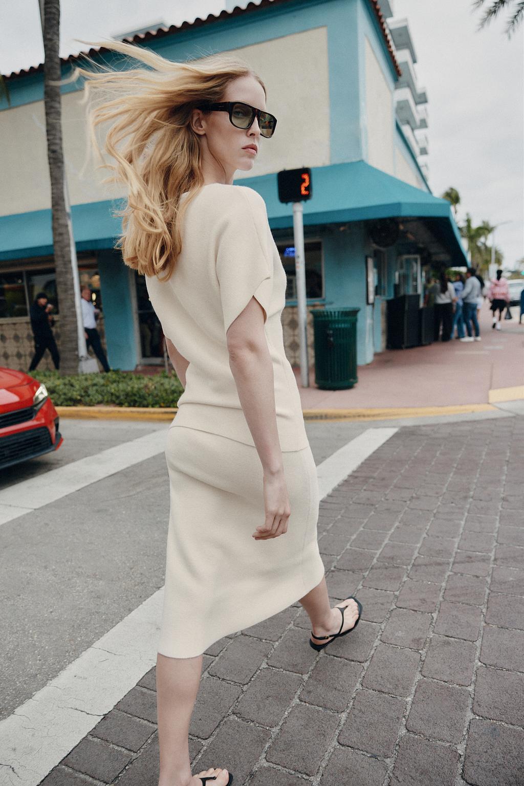 ТРИКОТАЖНАЯ ЮБКА МИДИ