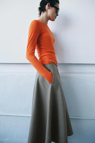 Широкая юбка в елочку — ZW COLLECTION- Заказать в России