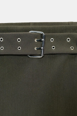 Юбка-шорты с ремнем