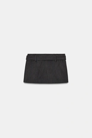 Юбка-шорты с ремнем- Заказать в России