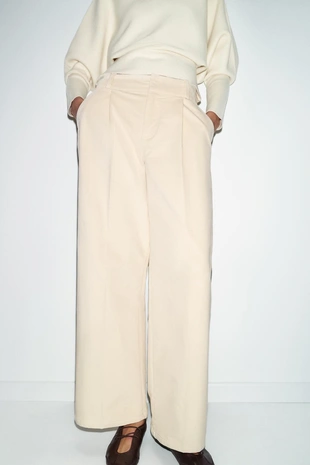 Прямые брюки из вельвета- Заказать в России