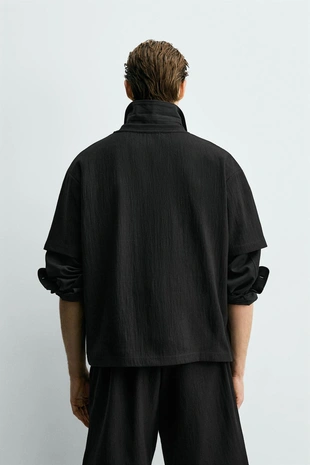 Футболка RELAXED FIT из рельефной ткани