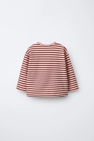 Майка в полоску с вышивкой «сердце»- Заказать в России