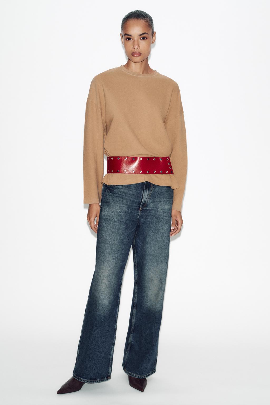 Футболка с длинным рукавом и текстурой