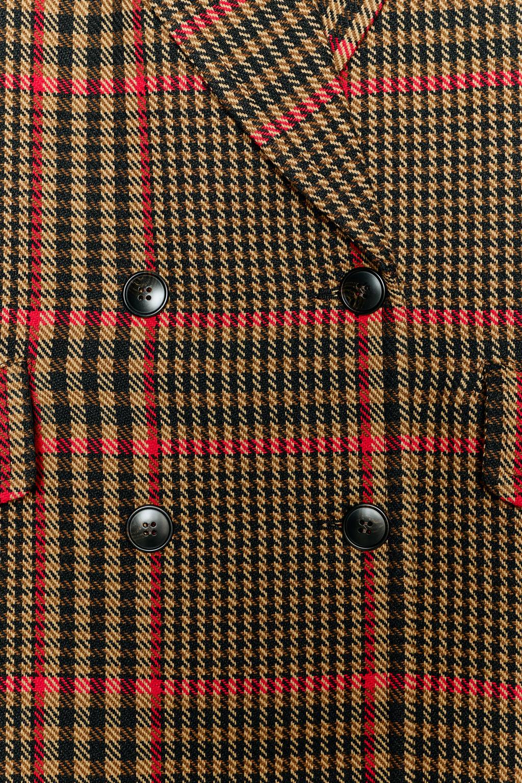 ПАЛЬТО ОВЕРСАЙЗ В КЛЕТКУ