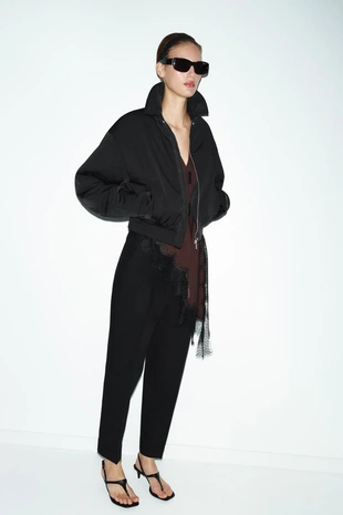 Короткая стеганая куртка- Заказать в России