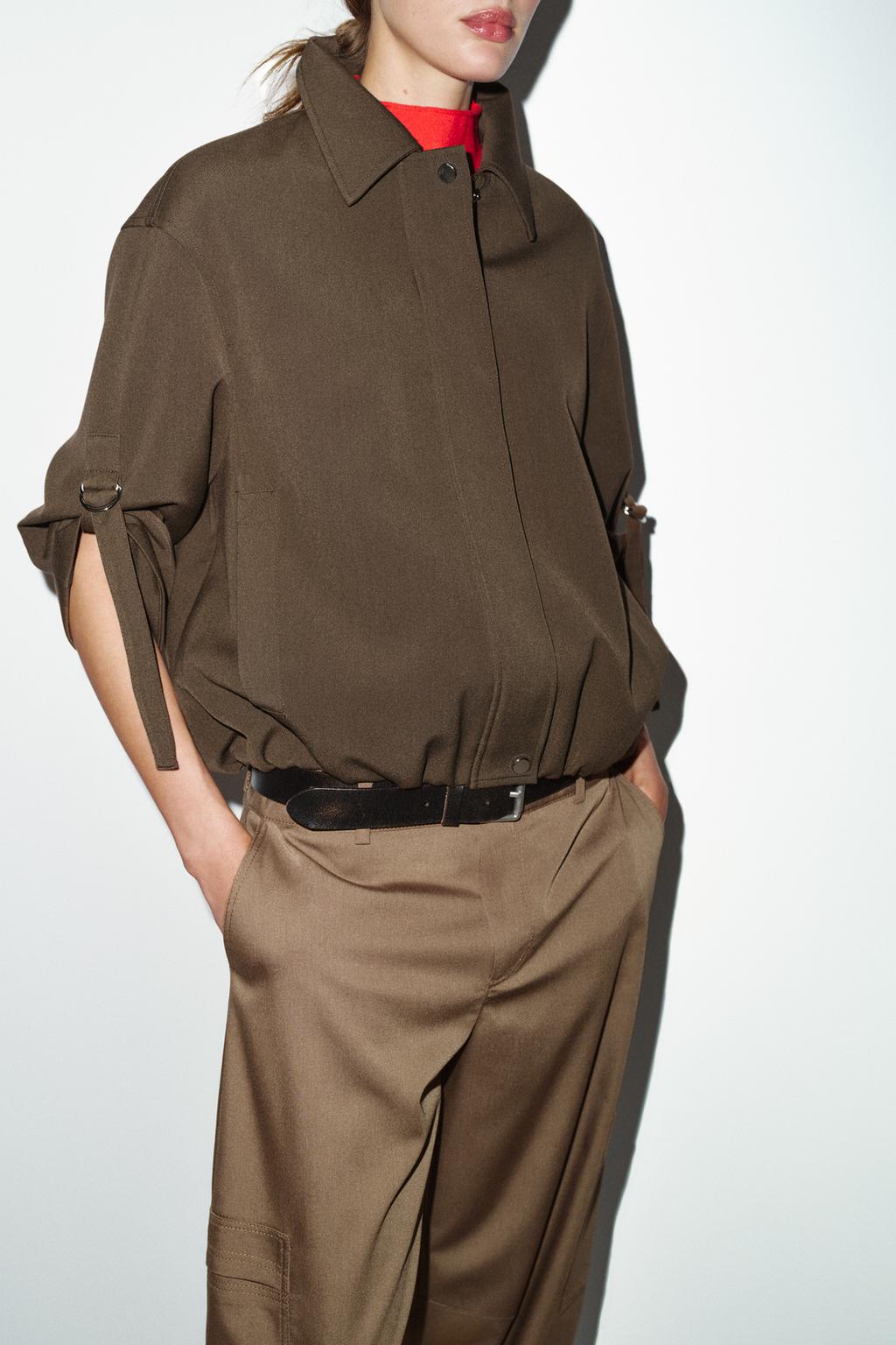 БОМБЕР С ПОДВЕРНУТЫМИ РУКАВАМИ