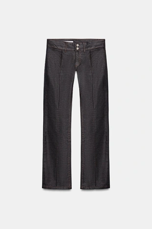 Джинсы TRF с низкой посадкой и вощеным покрытием- Заказать в России