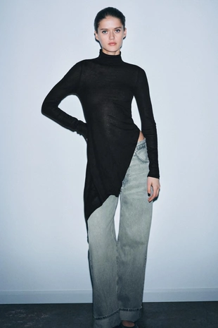 Топ асимметричного кроя из хлопка SUPIMA®- Заказать в России