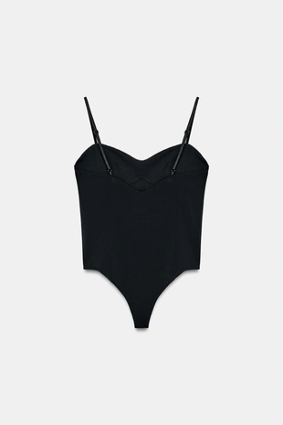 Боди с вырезом сердечком- Заказать в России