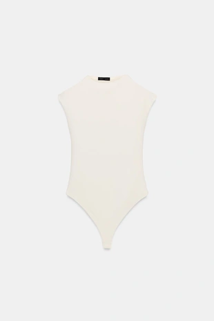 Эластичное боди с вырезами- Заказать в России