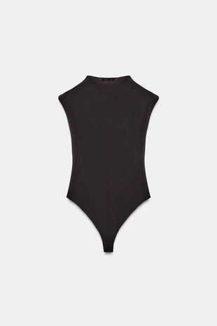 Боди с вырезами из эластичной ткани