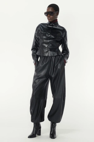 Куртка-пеплум из искусственной кожи — THE ITEM ZARA WOMAN- Заказать в России