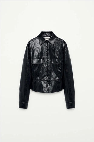 Куртка-пеплум из искусственной кожи — THE ITEM ZARA WOMAN- Заказать в России