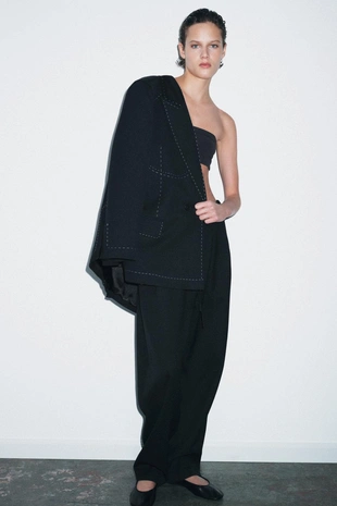 Брюки с декоративной строчкой — ZW COLLECTION LIMITED EDITION- Заказать в России