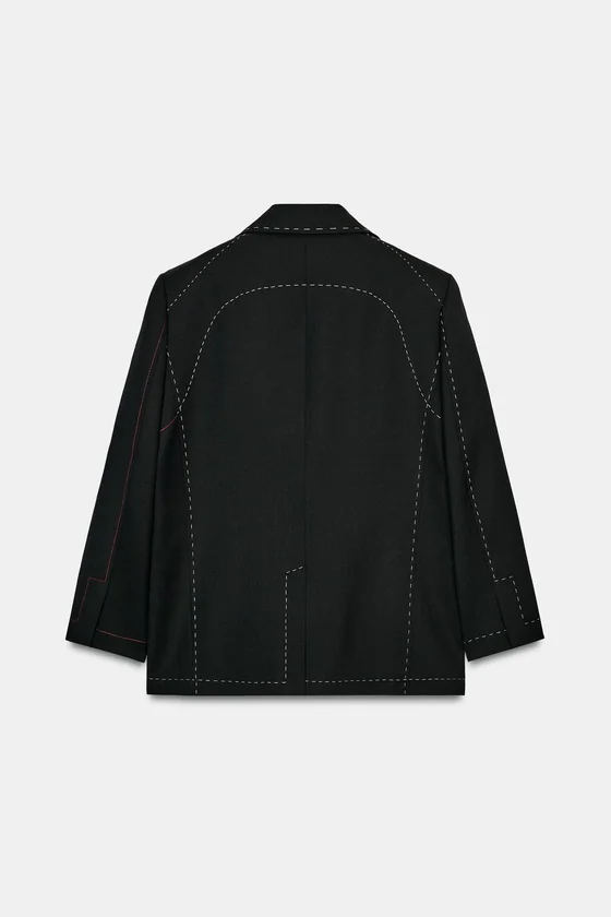 БЛЕЙЗЕР С КОНТРАСТНОЙ ОТСТРОЧКОЙ — , коллекция Zara «ZW»