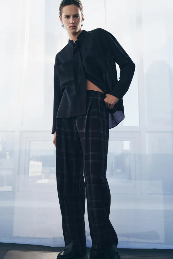 БРЮКИ  В КЛЕТКУ — коллекция Zara «ZW»