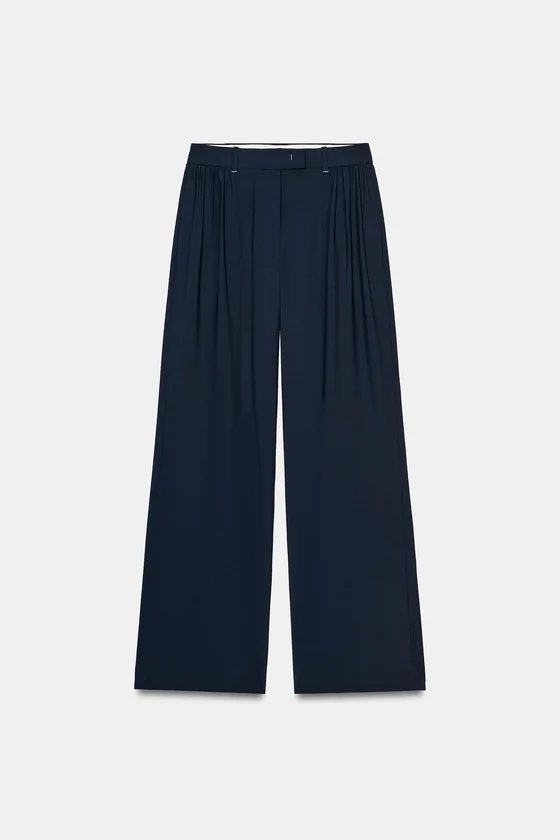 БРЮКИ  С ЗАЩИПАМИ — коллекция Zara «ZW»