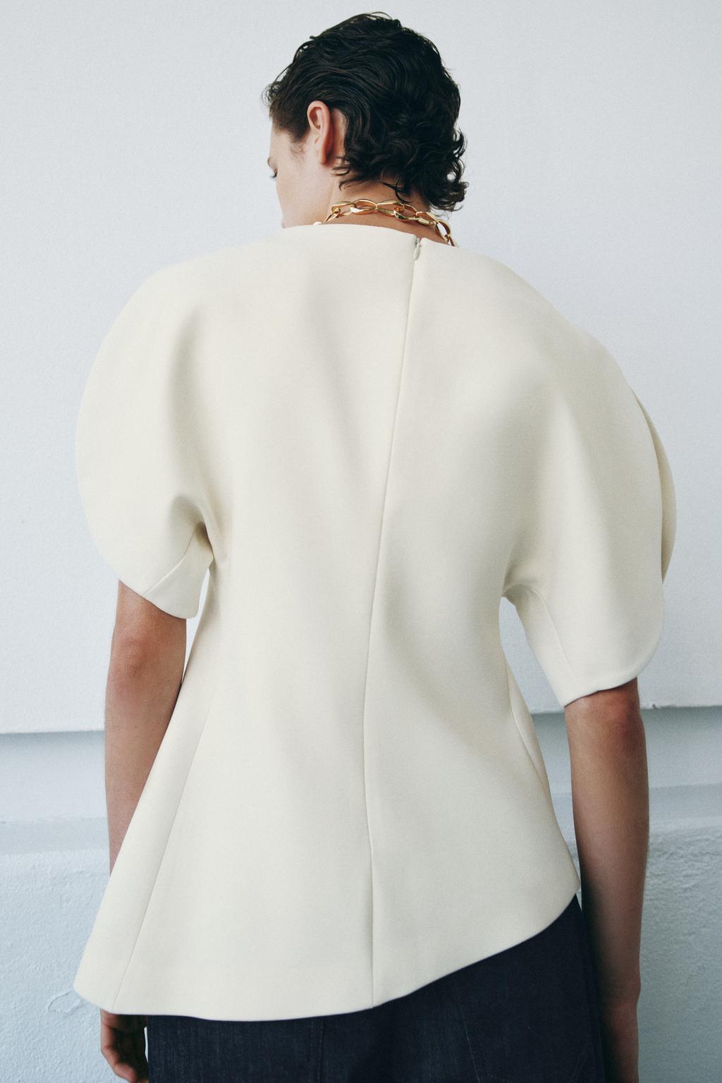 ТОП С ОБЪЕМНЫМИ РУКАВАМИ — ZW COLLECTION