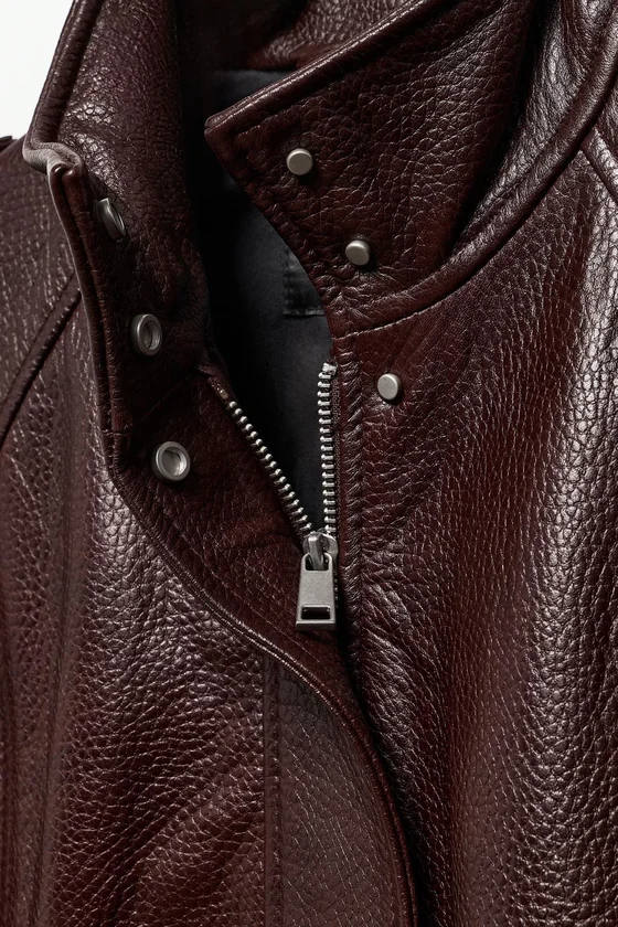 БОМБЕР ИЗ 100% КОЖИ — коллекция Zara «ZW» 