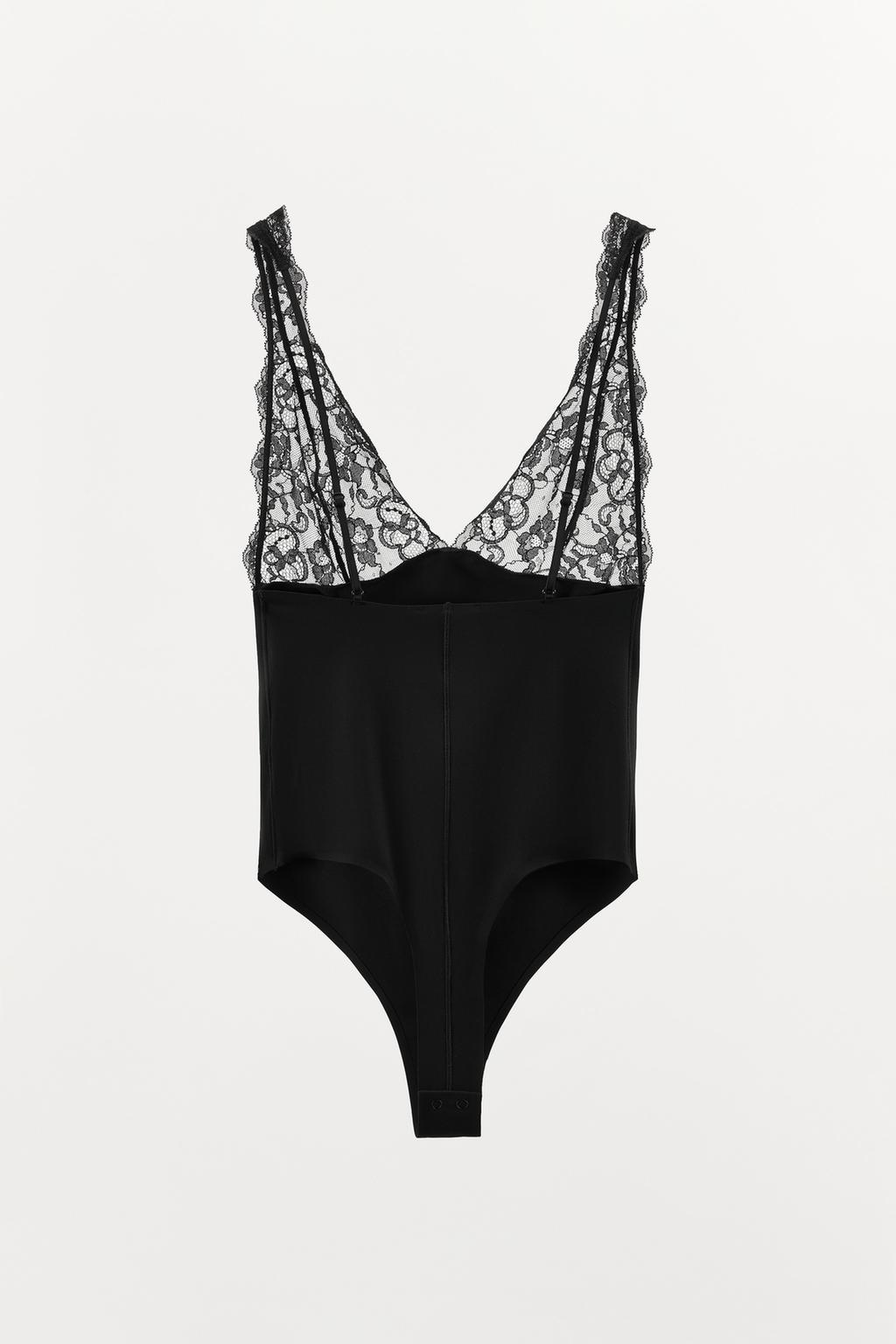 БОДИ ИЗ ПОЛИАМИДА С КРУЖЕВОМ