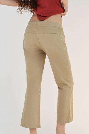 Брюки мини-клёш с карманами- Заказать в России