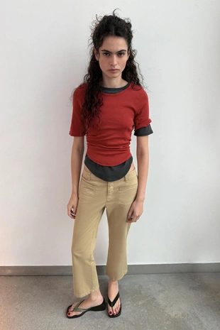 Футболка с эффектом потертости- Заказать в России