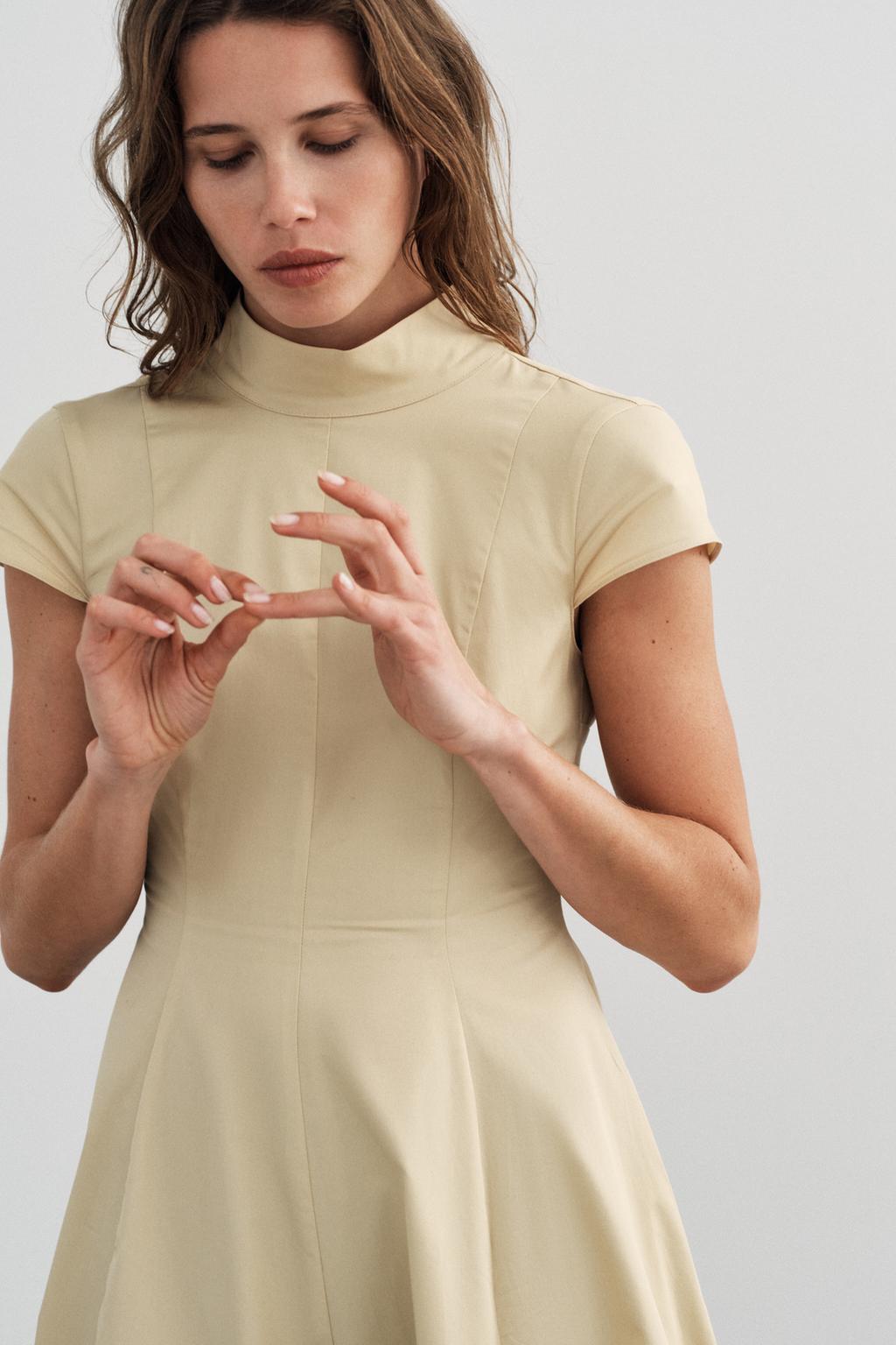 ПЛАТЬЕ МИДИ ИЗ ГАБАРДИНА