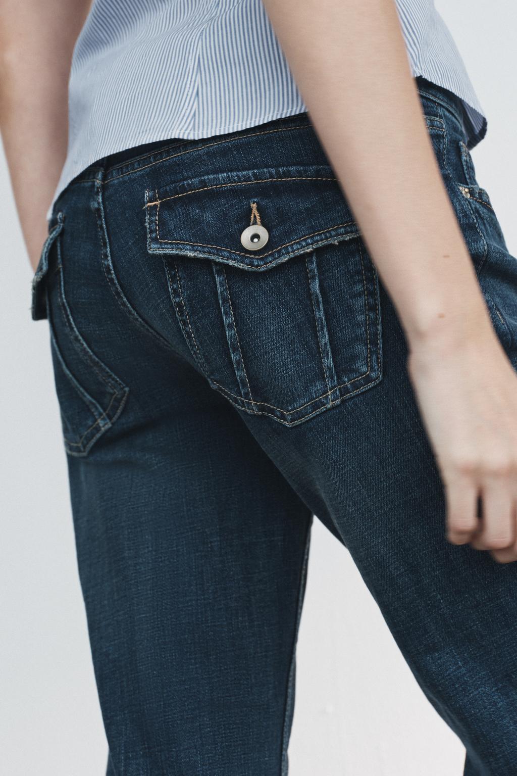 ДЖИНСЫ TRF BOOTCUT С НИЗКОЙ ПОСАДКОЙ