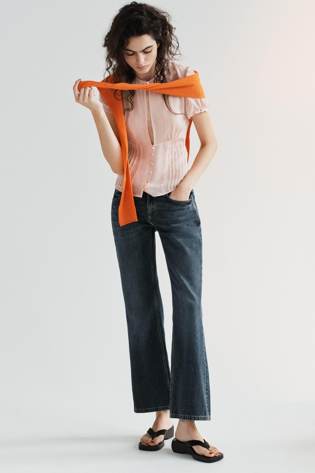 ТОП ИЗ ПОЛУПРОЗРАЧНОГО ЖОРЖЕТА