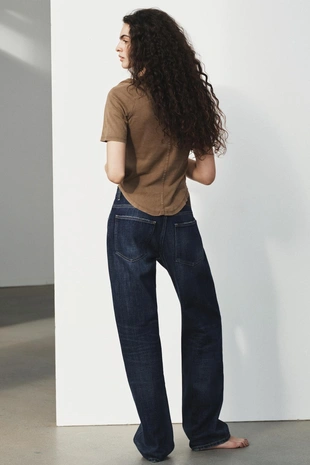 Джинсы TRF BAGGY TAPERED с низкой посадкой- Заказать в России