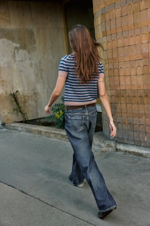 Кардиган из шерсти в полоску- Заказать в России