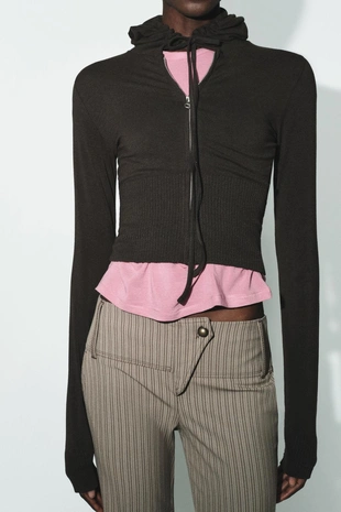 Укороченная толстовка без швов- Заказать в России